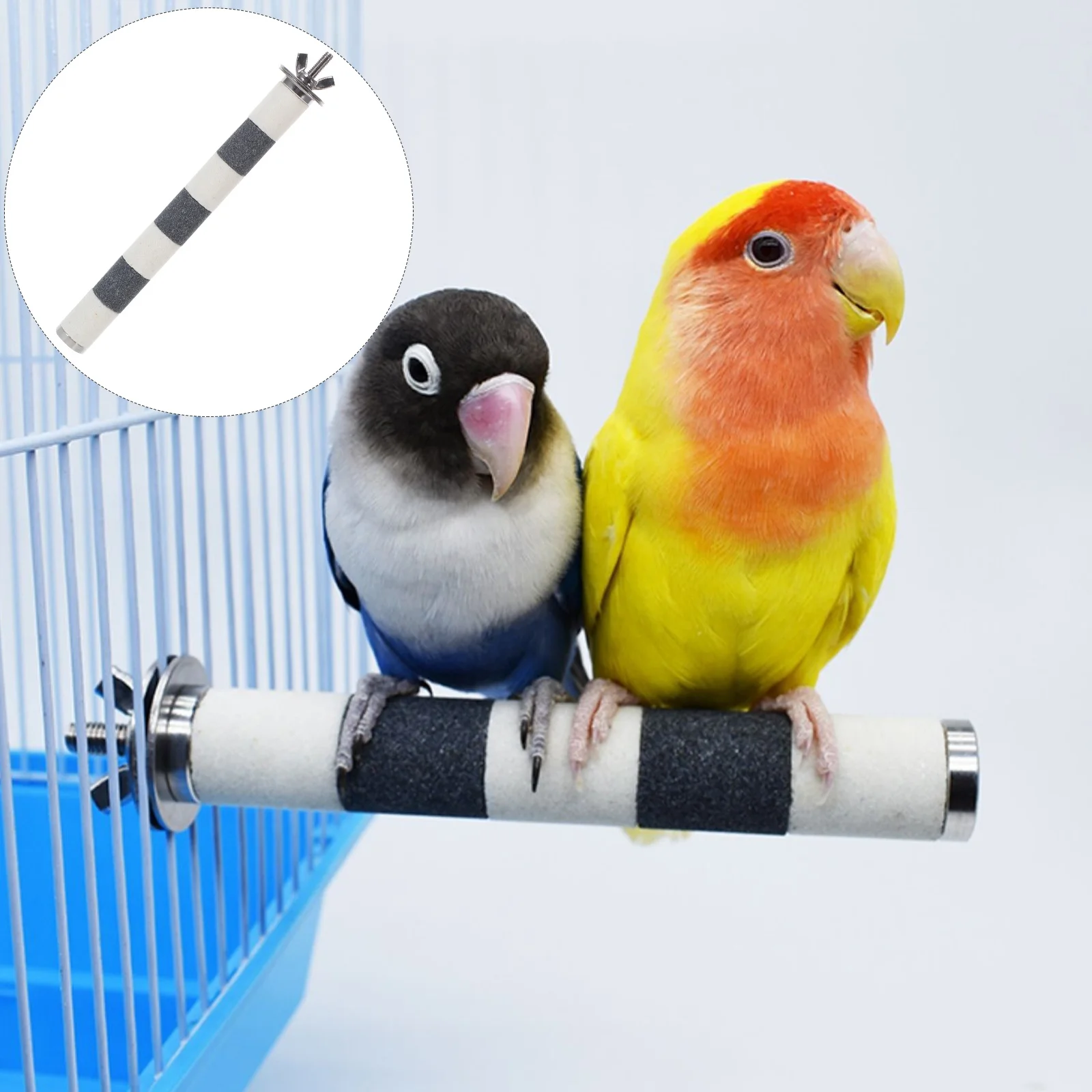 

Parrot Perch Stick Bite-Resistant Bird Cage Perch For Parakeet Macaw Finch Sturdy Scratching Exercise Entertainment