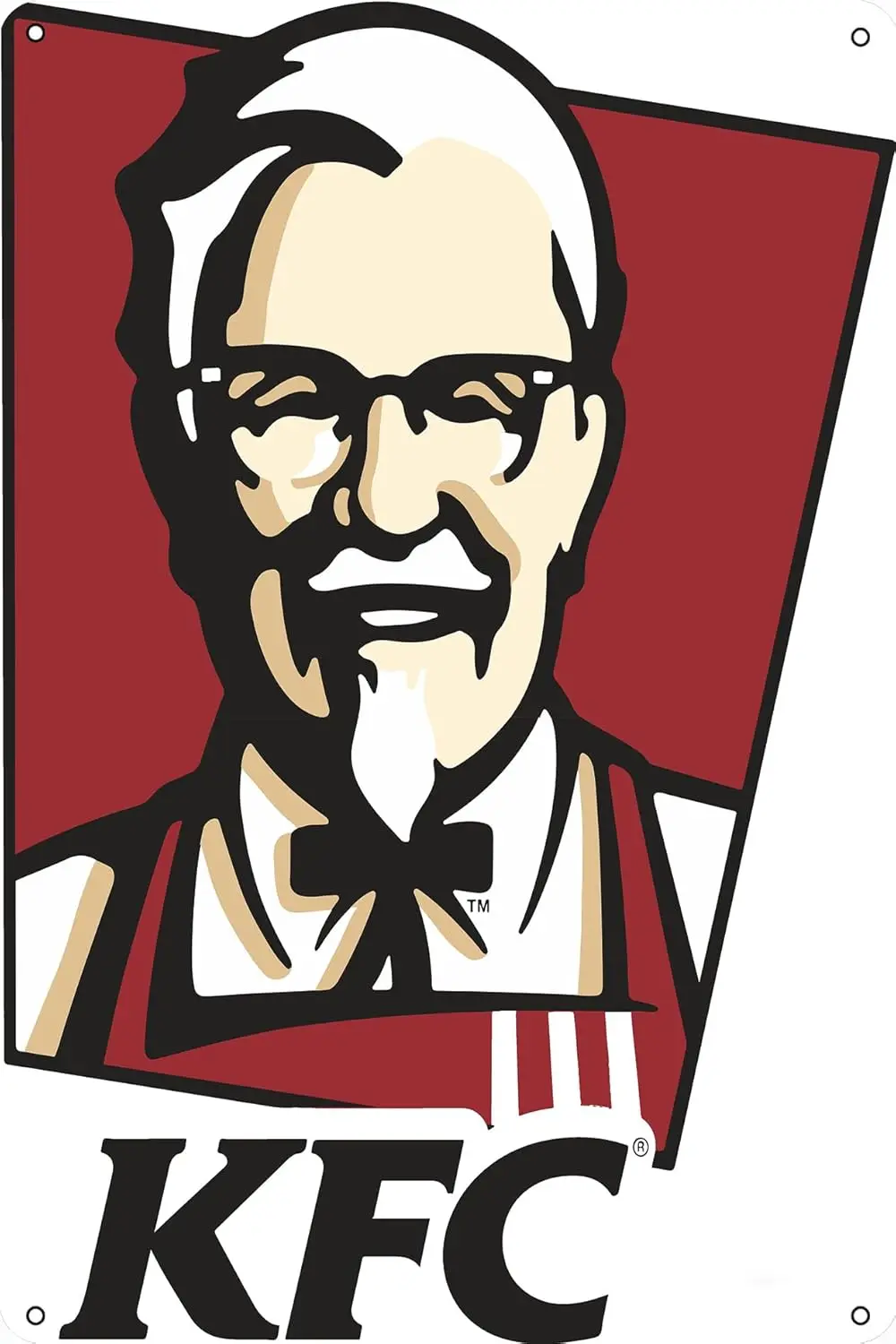 1u,KFC Vintage Metal Tin Sign Wall Decor Art Toilet Retro Posters Home Office Kitchen Bar Cafe Farm Garden Garage Wall Decor Art