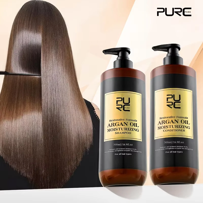 PURC Morocco Set Serum Smoothing Shampoo and Conditioner Repair Hair Mask Anti Dandruff Scalp Anti-Itch Hair Care Products Kit view 2