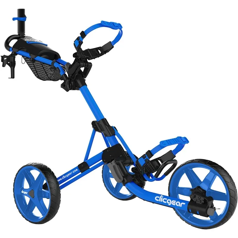 

Clicgear Model 4.0 Golf Push Cart, 3-Wheel Foldable Walking Golf Cart (Blue)