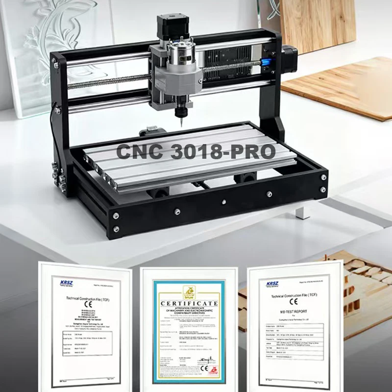3018 Pro CNC desktop CNC Engraving Machine, Upgraded 3-Axis Engraving Milling Machine, Suitable for Wooden Acrylic MDF Nylon