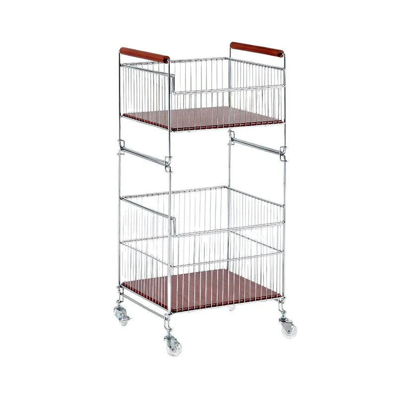 

YJQ medieval laundry basket removable mobile balcony laundry multi-layer floor rack