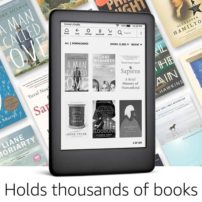 6 Inch E-ink E-book Touch Screen with Backlight Kindle Account Content Sync E-read Original Kindle 10th Generation E-book Reader
