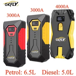 GKFLY 1200A Alta Capacidade 18800mAh 12V Jump Starter Dispositivo de partida portátil Power Bank Carregador de carro para impulsionador de bateria de carro