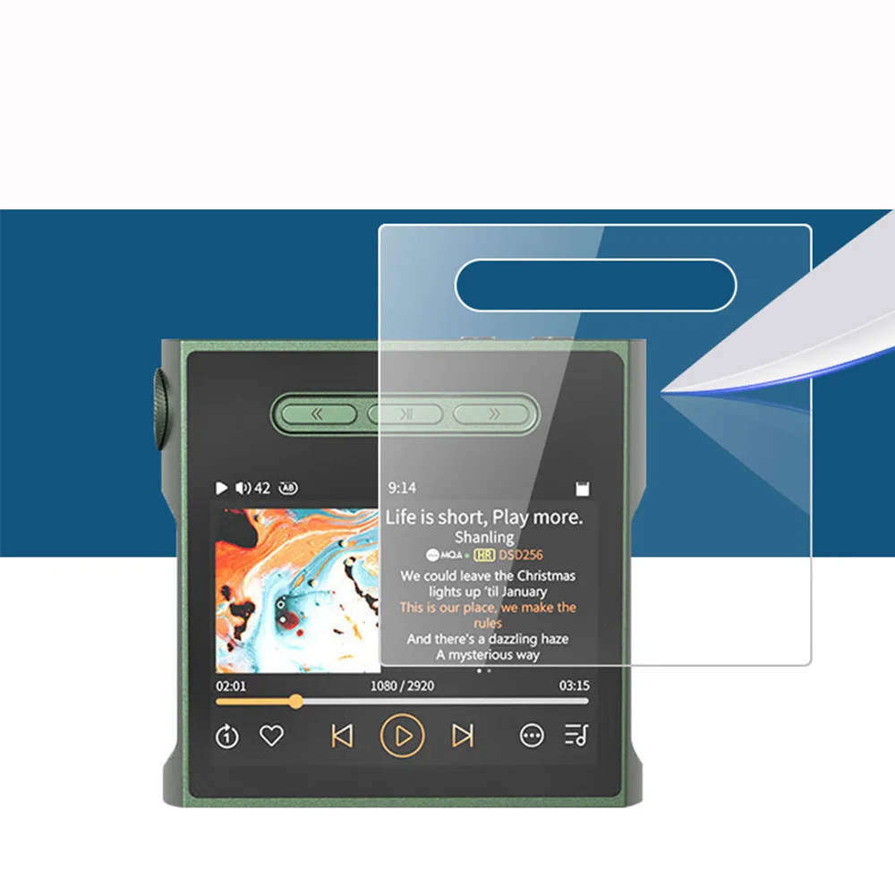 9H Scratch-Proof Premium Screen Protector Tempered Glass Protective Film for Shanling M1S