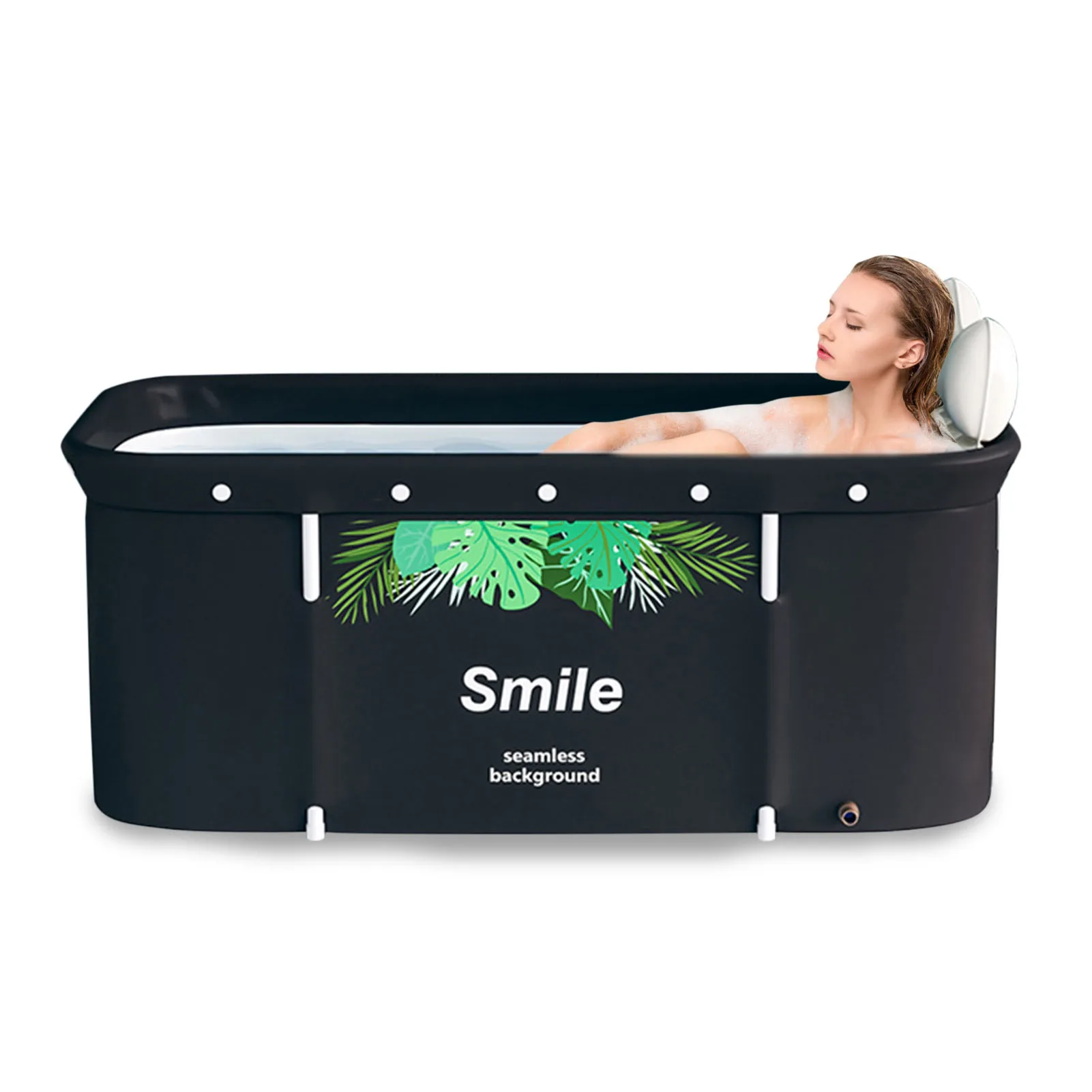 Hot Water Bath Tub | Large Foldable Home Soaking Bathing Tub with Insulation Cover | Non-Inflatable