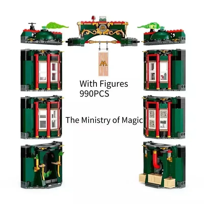 IN stock NEW 76403 The Ministry of  12  Place Model Building Block Toys For Boys Girls Birthday Gift 76408 76407