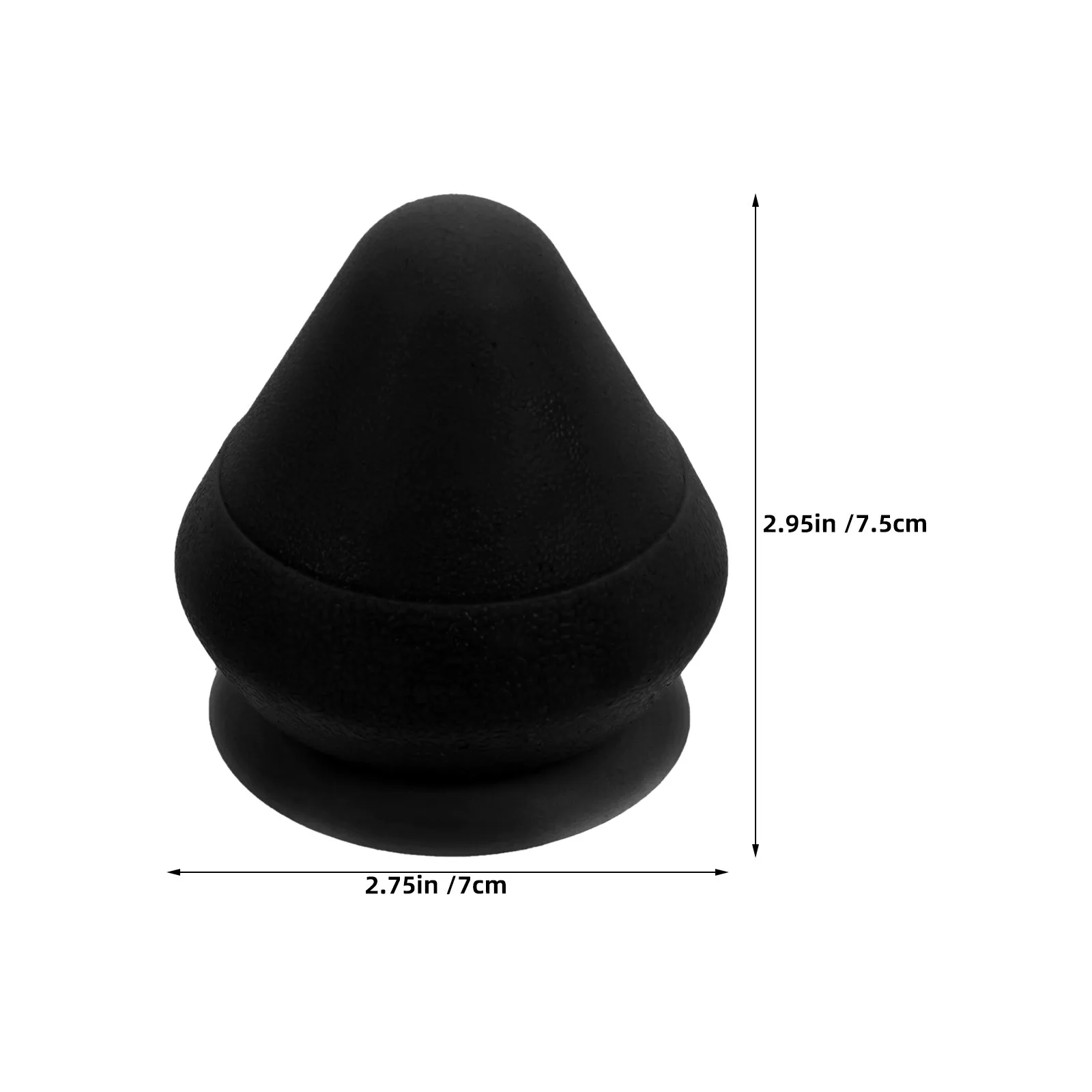 2Pcs Muscle Recovery Wall Mount Massage Balls Black Suction Cone Deep Tissue Manual Massager Roller Neck Back
