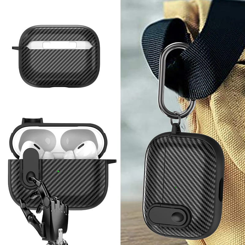 

Switch Cover with buckle Cover For Airpods Pro 2 3 Case TPU PC Protective Cover For AirPods 3 2 1 Case Earphones with keychain