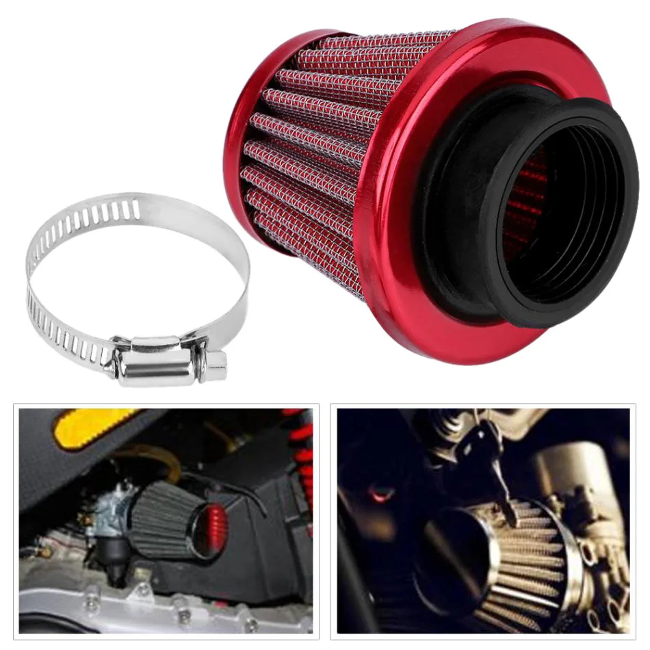 38Mm Air Filter Intake Induction Kit Universal for Off-Road Motorcycle ATV Quad Dirt Pit Bike Mushroom Head Air Filter Cleaner