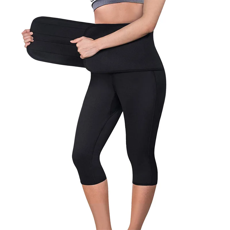 

Fonoun Yoga Pants Sport Quick Dry Pressure with Waist Belt Breathable Elasticity FN9546