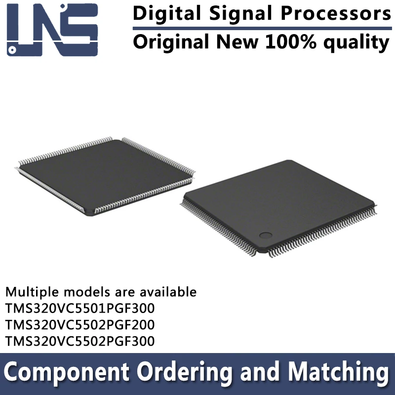 

1PCS TMS320VC5501PGF300 TMS320VC5502PGF200 TMS320VC5502PGF300 LQFP-176 Digital Signal Processors