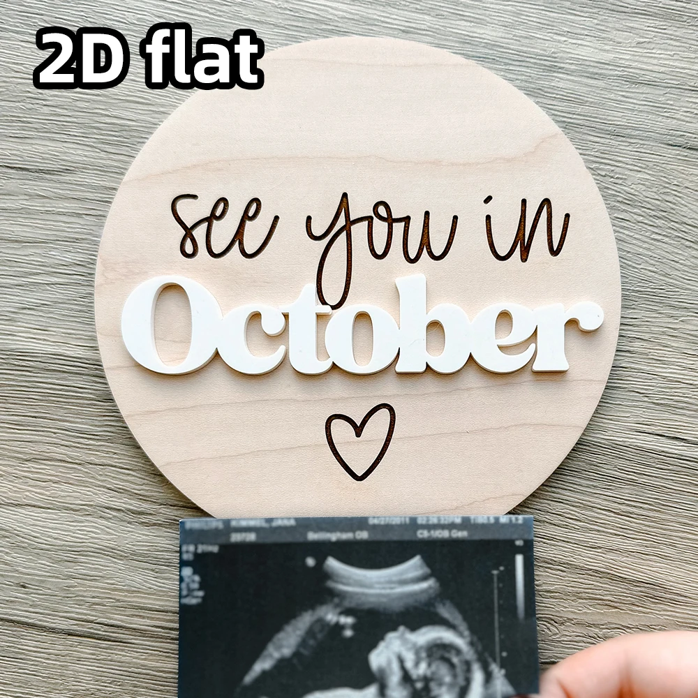 1 шт., знак объявлений из кленового дерева «Свидимся в [месяц), знак объявления о беременности, реквизит для фотосессии для беременных, объявление на поступление ребенка