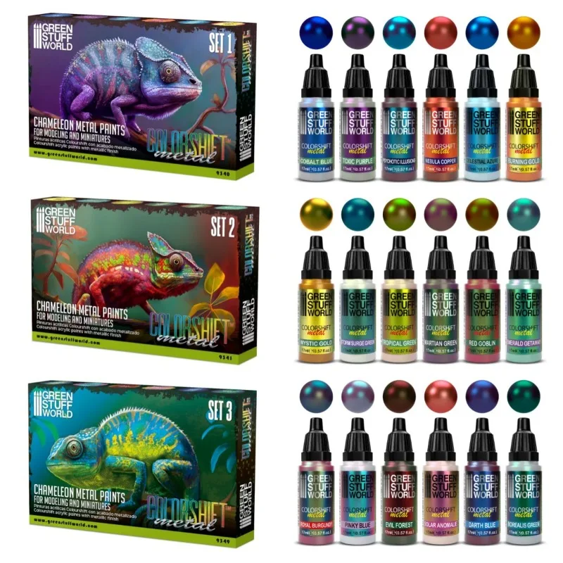 green-stuff-world-chameleon-metal-colorshift-acrylic-paint-set-6-colors-17ml-water-based-for-brush-airbrush-wargame-figure-model