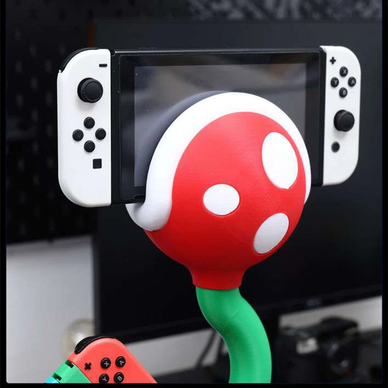 For Switch /Switch OLED Cannibal Flower Bracket NS Overlord Flower Handle Bracket Rechargeable Game Console Storage