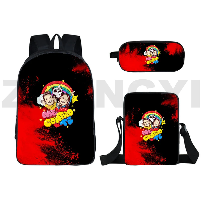 3 in 1 Children Me Contro Te Cute Backpack Fashion Big School Bag Cartoon Pencil Case Shoulder Bag 3D Me Contro Te Anime Bookbag