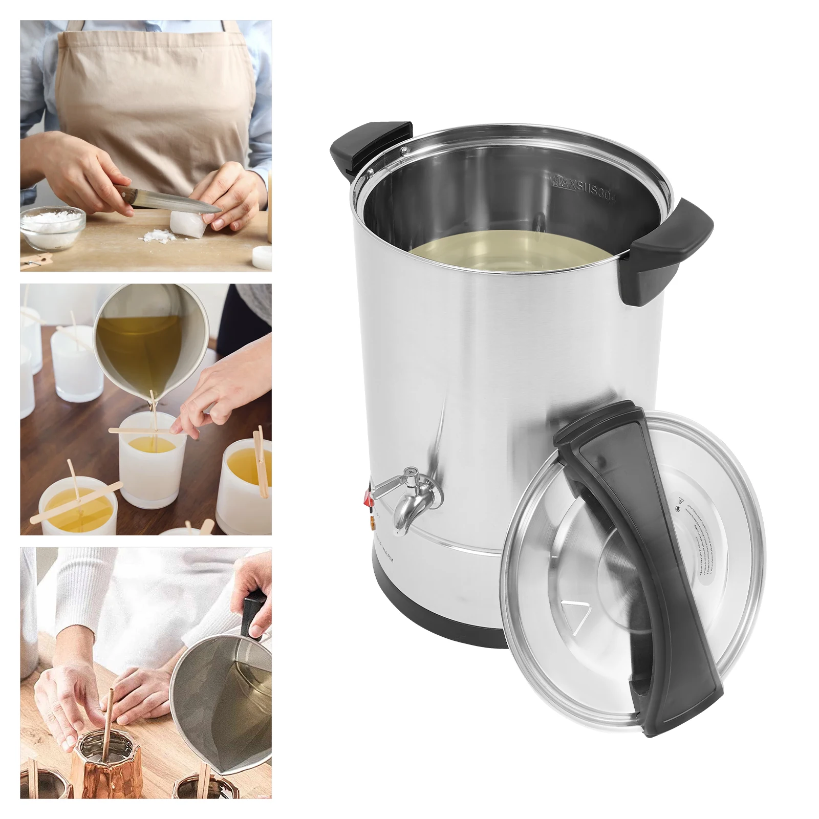 فرن تذويب الشمع الكهربائي، صهر الشمع، صهر الشمع لصنع الشموع