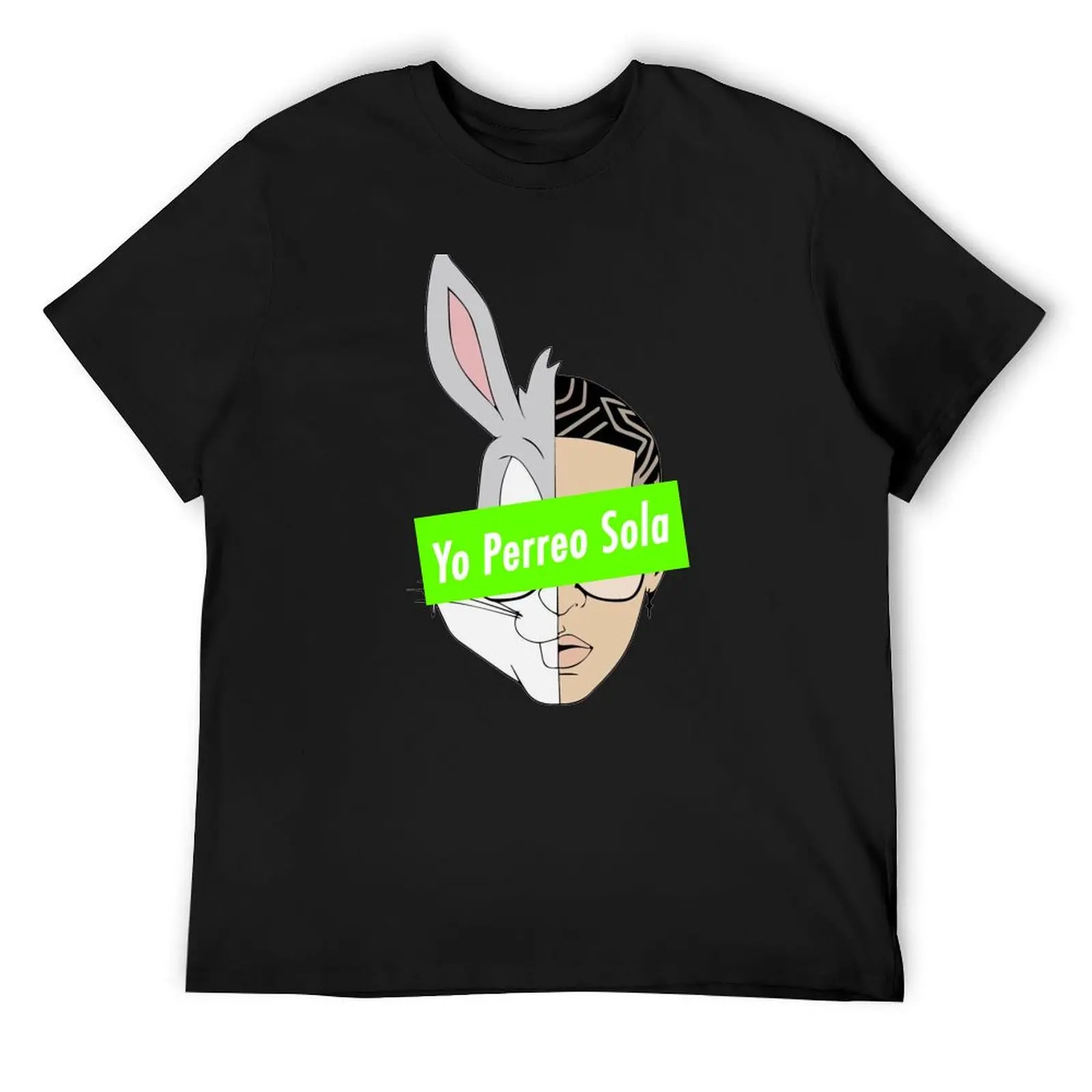 

bad bunny yo perreo sola yhlqmdlg red box logo fan art mask, poster, tapestry, canvas tribute T-Shirt