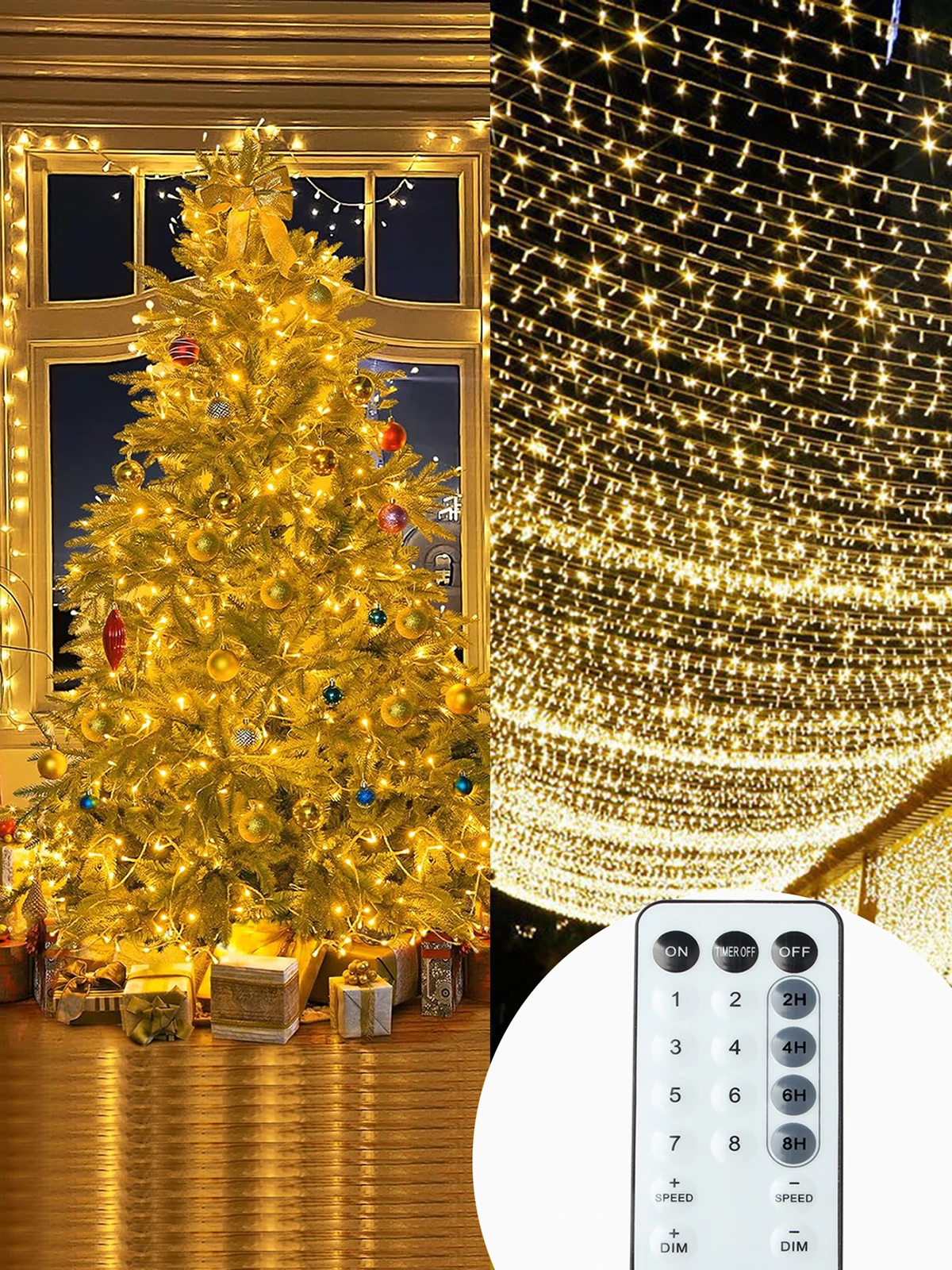 50M 100M Lichterketten LED Outdoor Fee Girlande Weihnachtsbeleuchtung Für Garten Terrasse Baum Straße Hochzeit Party Dekoration