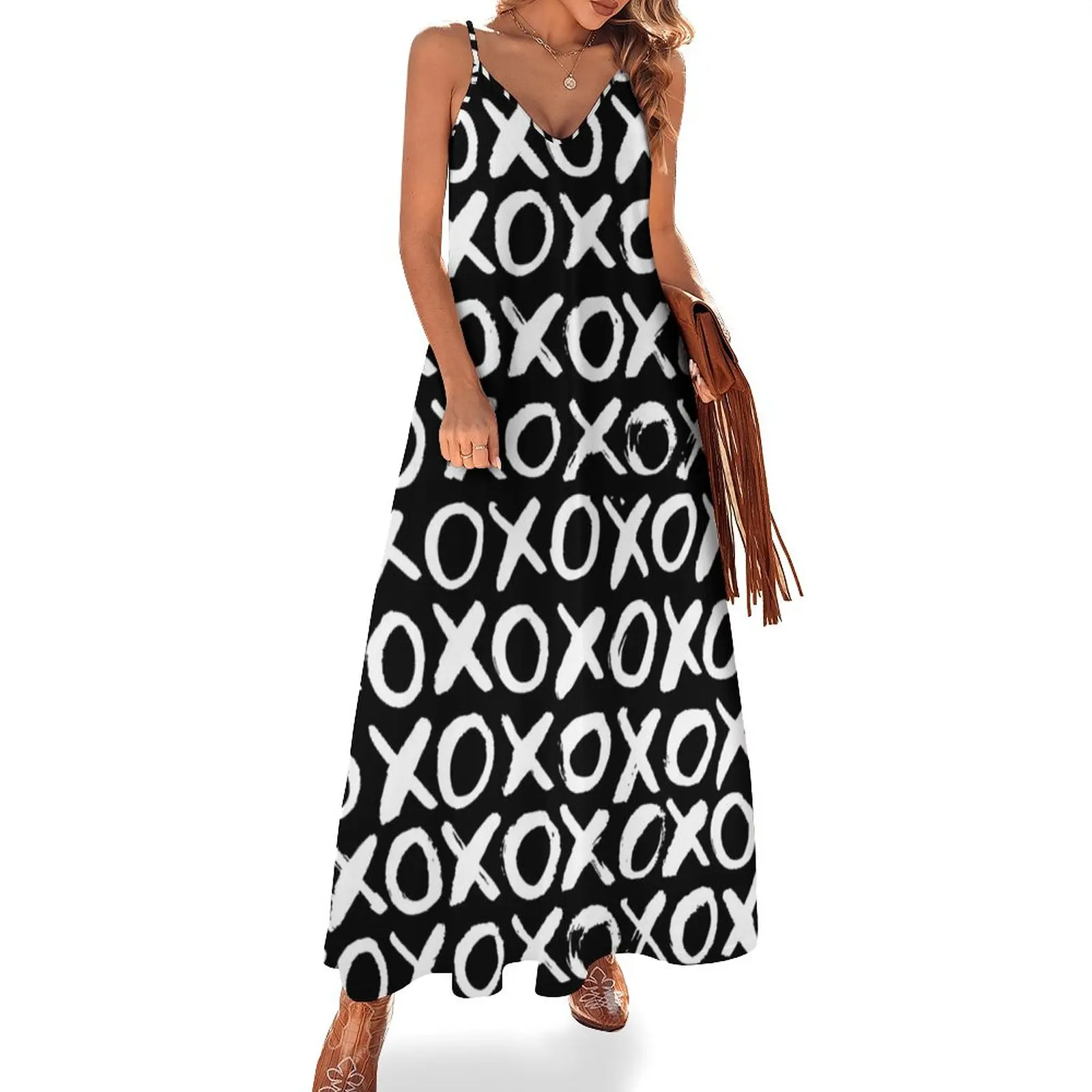 

Hugs and Kisses XOXO Sleeveless Dress women's luxury party dress elegant chic women dresses promotion