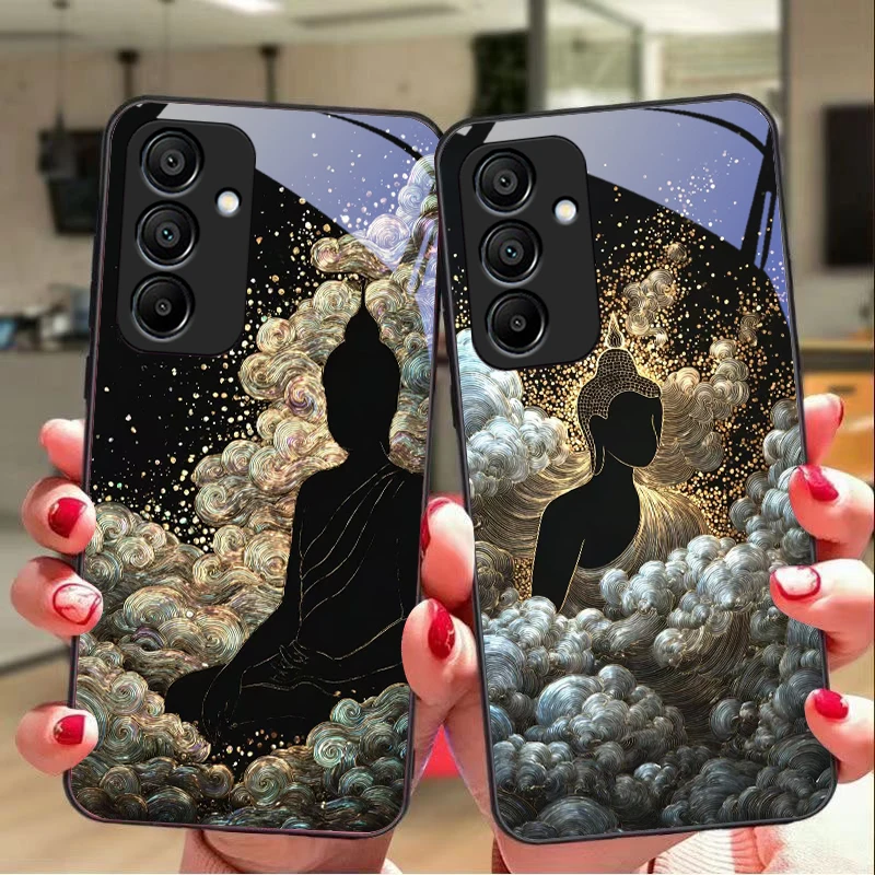 Стеклянный чехол для телефона Samsung A20 30 A22 23 24 25 26 31 32 33 A34 35 42 50 51 52 53 54 55 56 70 71 72 73