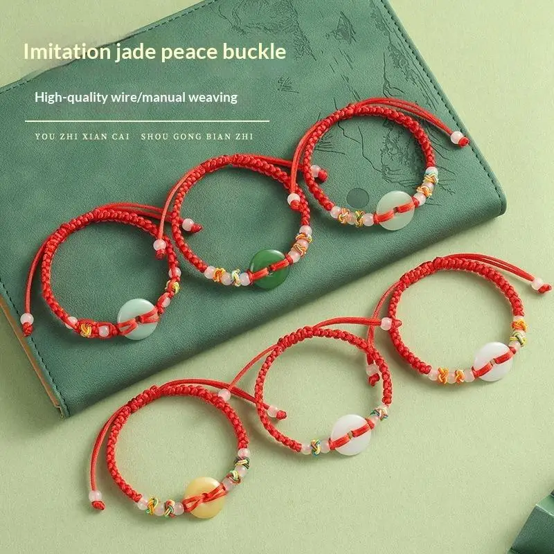Woven Lucky Charm Bracelet Viral Internet Style Fate Year Protection  Adjustable for Men Women