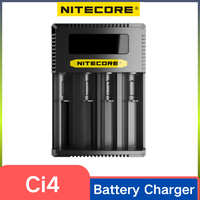 NITECORE CI4 battery charger CI2 Intelligent Faster Charging with 4 Slots Compatible 1865018350 AA, AAA, USB QC battery charger