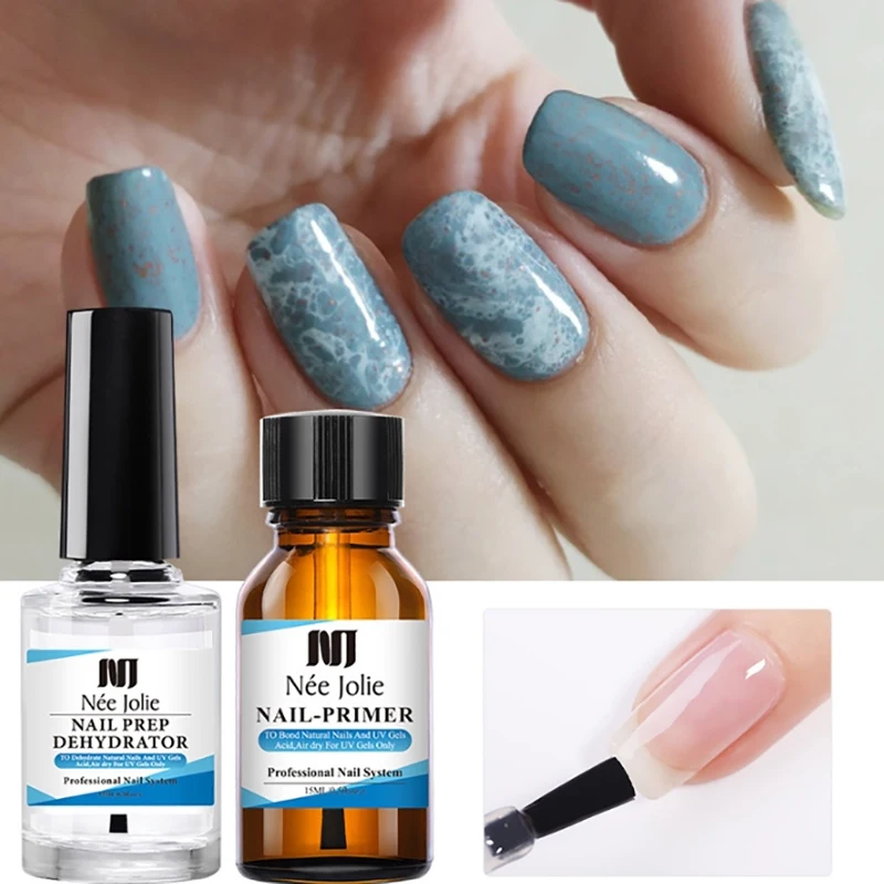 15ml Nail Primer Nail Prep Dehydrate Base Top Coat Gel Nail Polish No Need Of UV LED Lamp Nail Art Varnish Manicure