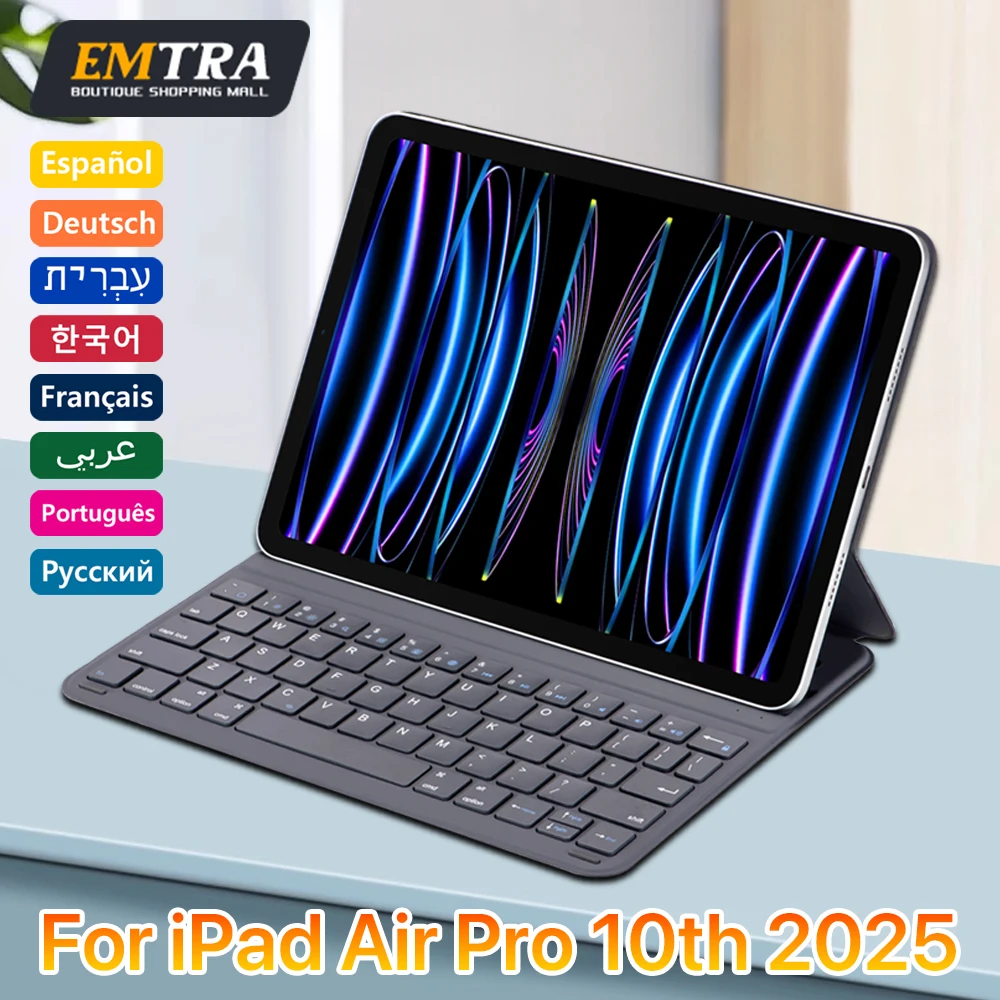 

Magic Keyboard Magnetic for IPad 10th 2025 Air 6 11in 13in Bluetooth Keyboard Wireless for IPad Air 4 5 6 Pro 11 12.9 Case Stand