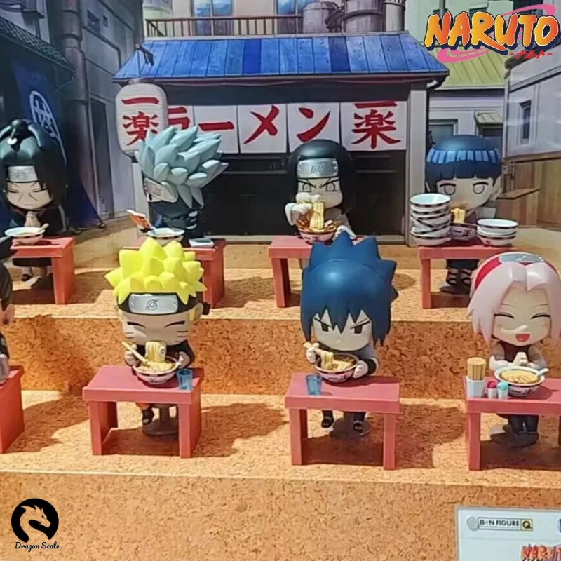 En Stock Original BNFIGURE Q Naruto: Shippūden Ramen Lamian Noodles tema caja ciega colección modelo Juguetes