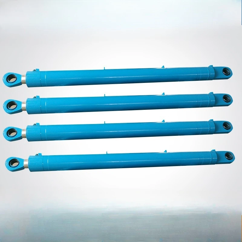 Long stroke engineering, cylinder installation method, optional piston hydraulic cylinder