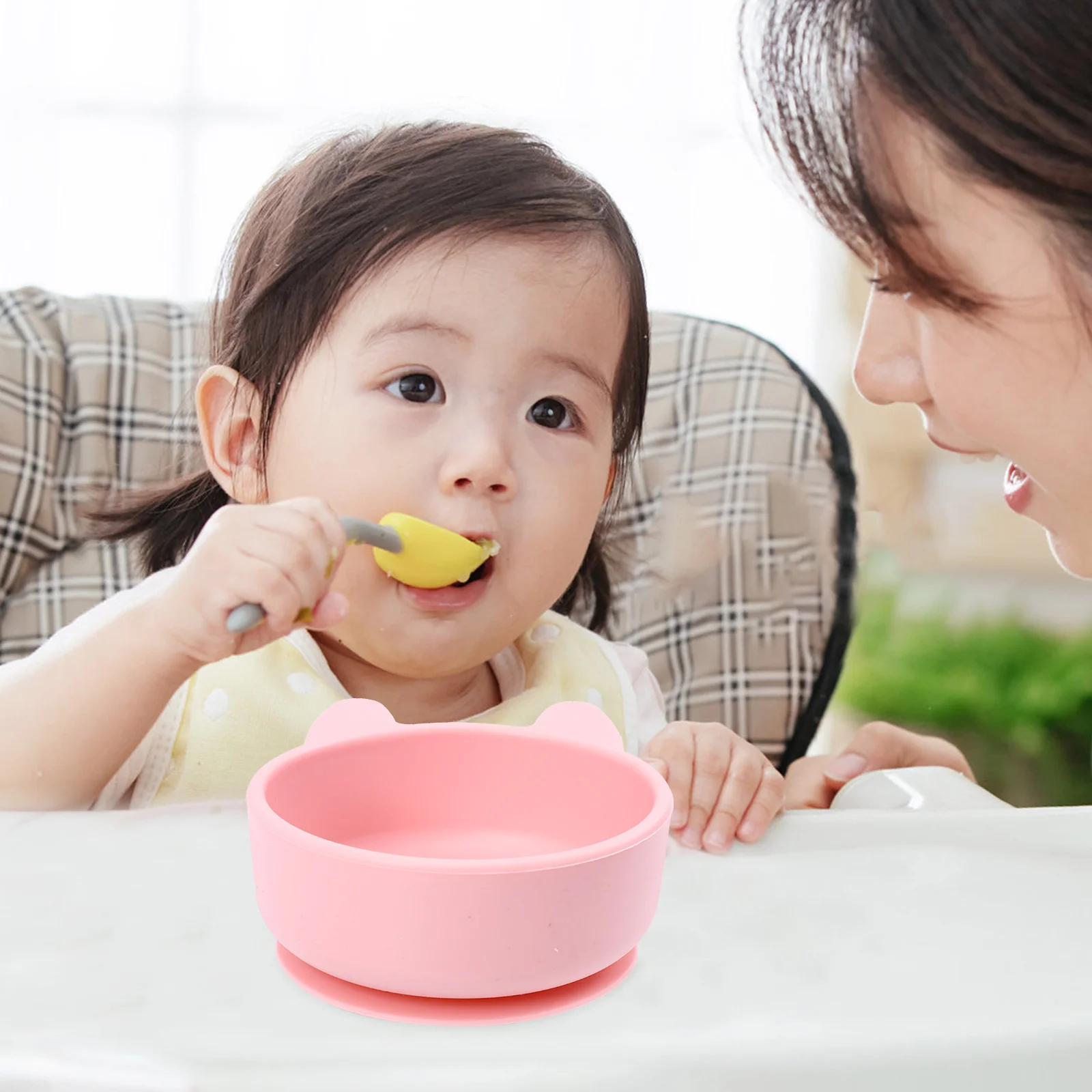 

1pcs Kids Silicone Food Cartoon Design Non-Slip Baby Feeding Bowl Freezer Microwave Safe For Kindergarten Use Dietary