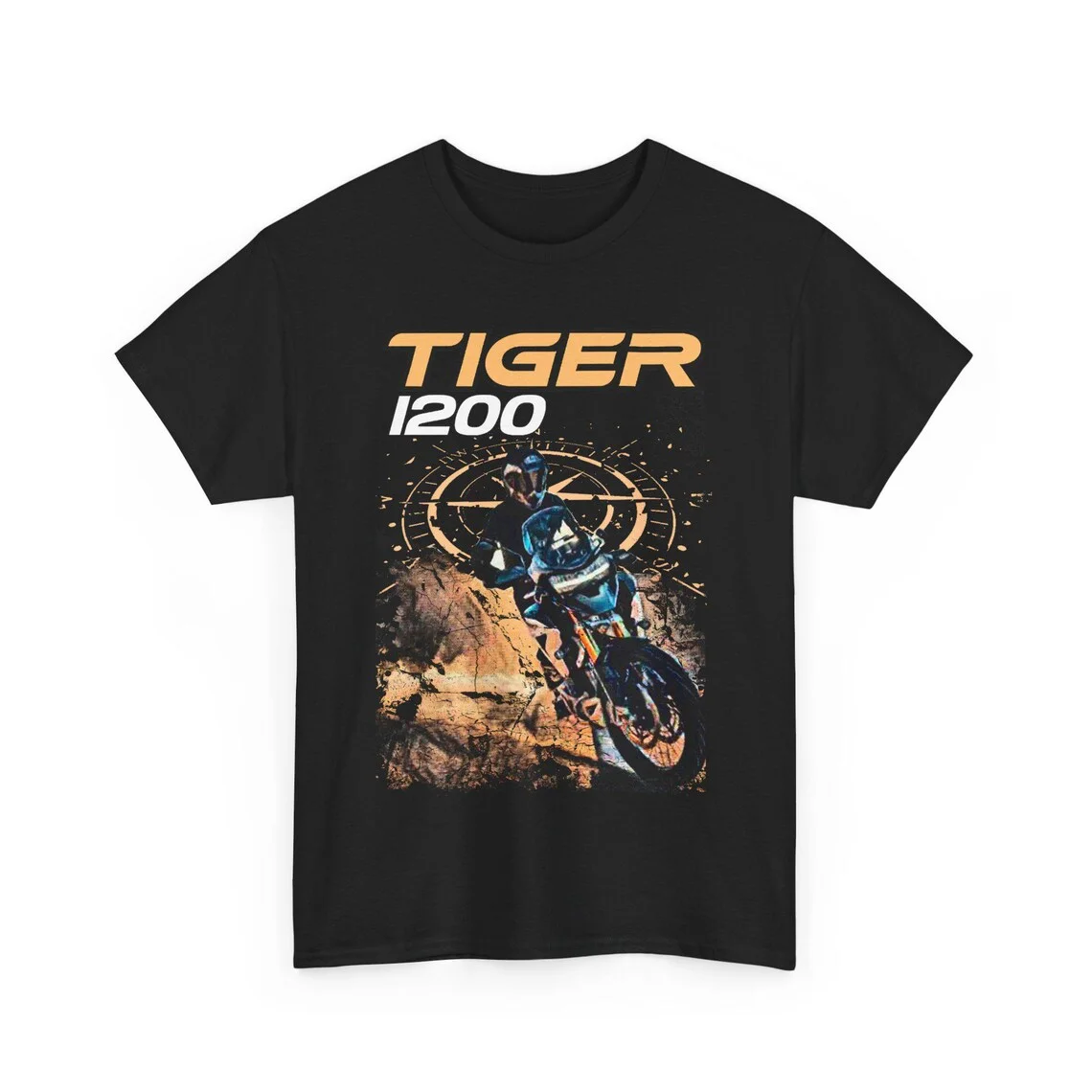 

Tiger 1200 T Shirt Ultimate Off Road Adventure Motorcycle Tee Rally Pro Rider Top For Fans ADV Big Trail Explorer Gift