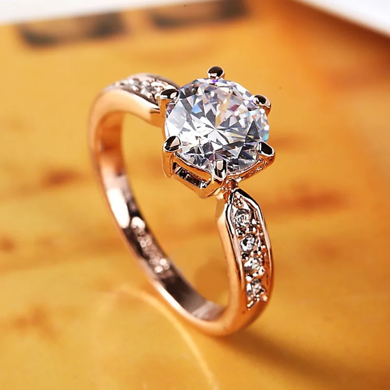 S925 Sterling Silver Ring High-end Diamond-set Ladies Austrian Crystal Zircon
