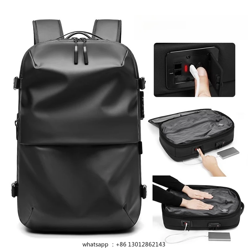 

Men's backpack large capacity lightweight anti-theft combination lock travel backpack