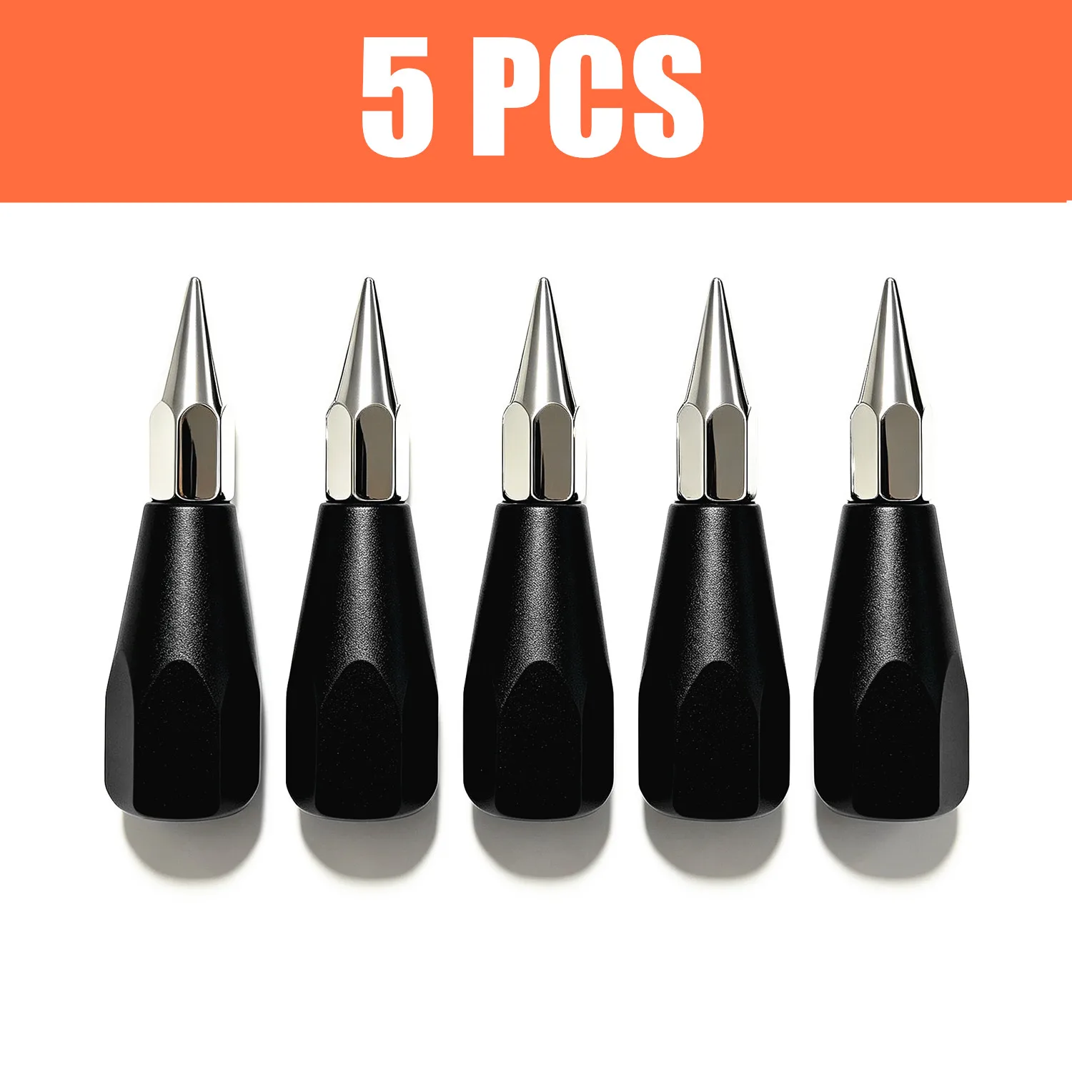 5PCS Survey Range Rod Prism Pole Point Tip With 5/8 Internal Thread GPS RTK Centering Surveying Accessories Carbon Tube Point