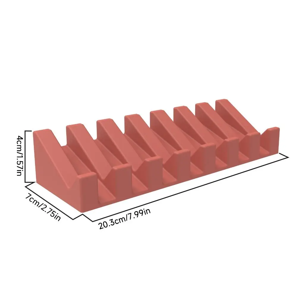 Silicone Self-Drenagem Saboneteira Suporte, Cachoeira Bandeja, Banheiro, Cozinha, Bar, Bancada, Fácil de Limpar, Novo