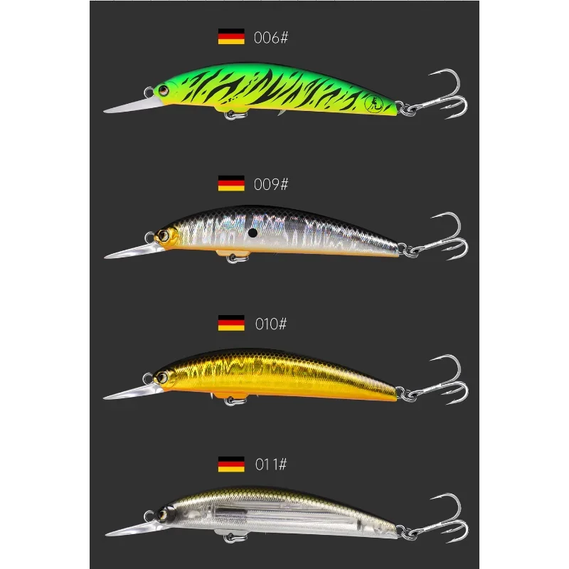 Lurefans Luya Tap Bass Bass Bassy Fish انفجار مغناطيسي تعليق الرياح الشرقية مينو X68 الطعم المزيف #6