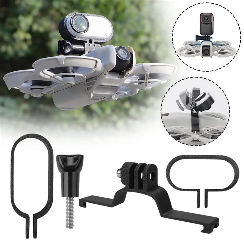 Abmf-para dji neo drone compatível suporte de extensão superior-para insta360 go 3/go3s câmera fixação suporte base adaptador a