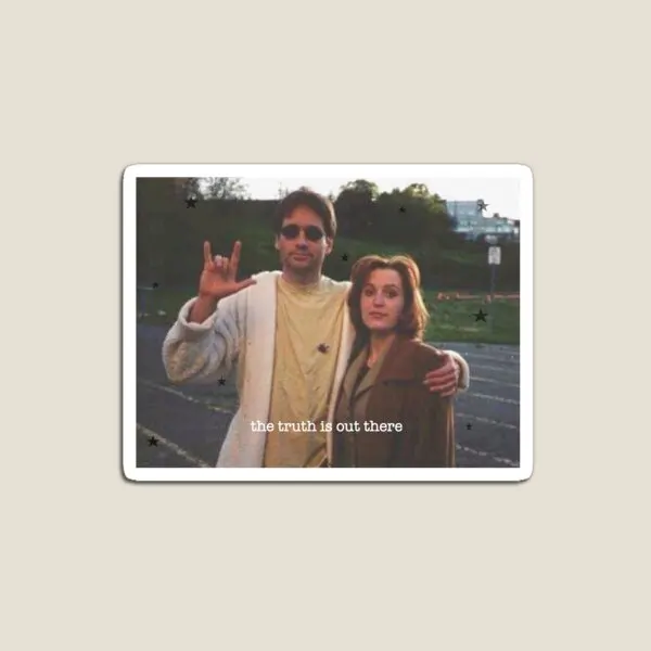 Gillian Anderson X David Duchovny X File  Magnet Holder Funny Kids Home Children Baby Decor Toy Cute for Fridge Organizer