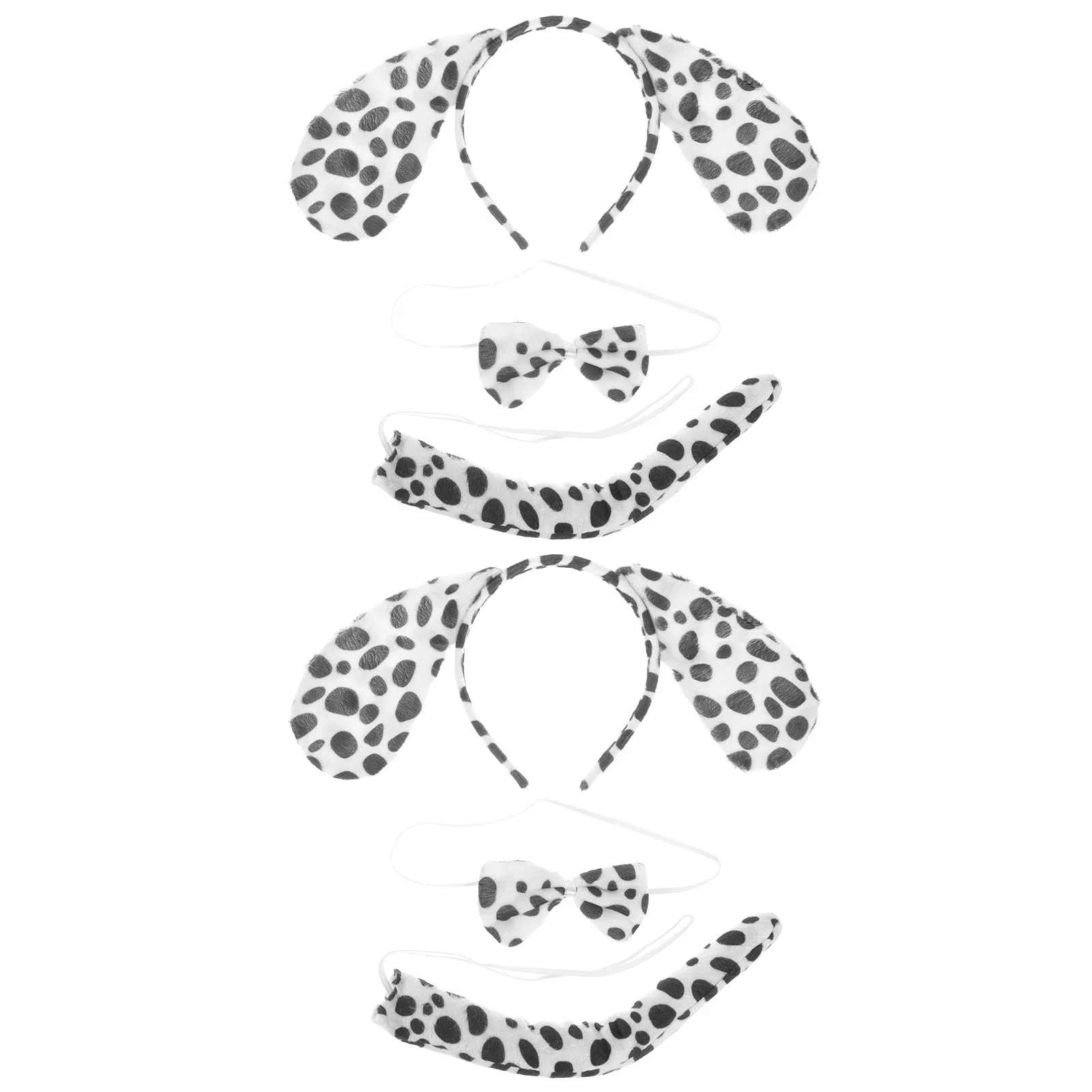 2 set 2 sets oorhoofdbanden strikjes staarten Halloween kostuumaccessoires voor volwassenen cosplay feestdecoratie