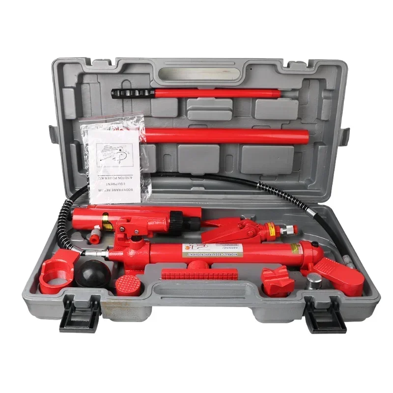 

New 10 Ton Car Van Truck Hydraulic Power Jack Frame Body Repair Tool Kit