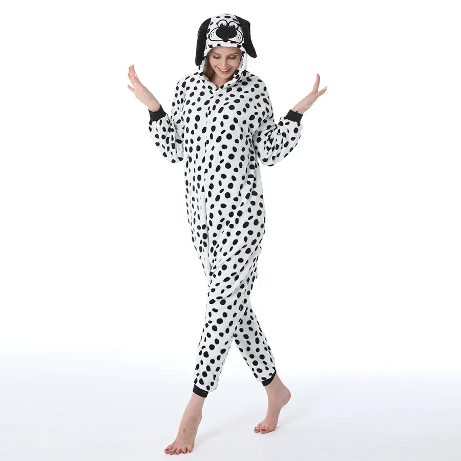 New Cartoon One-piece Pajamas Men's and Women's Flannel Animal One-piece Pajamas Cosplay Clothing Clothing Home Clothing