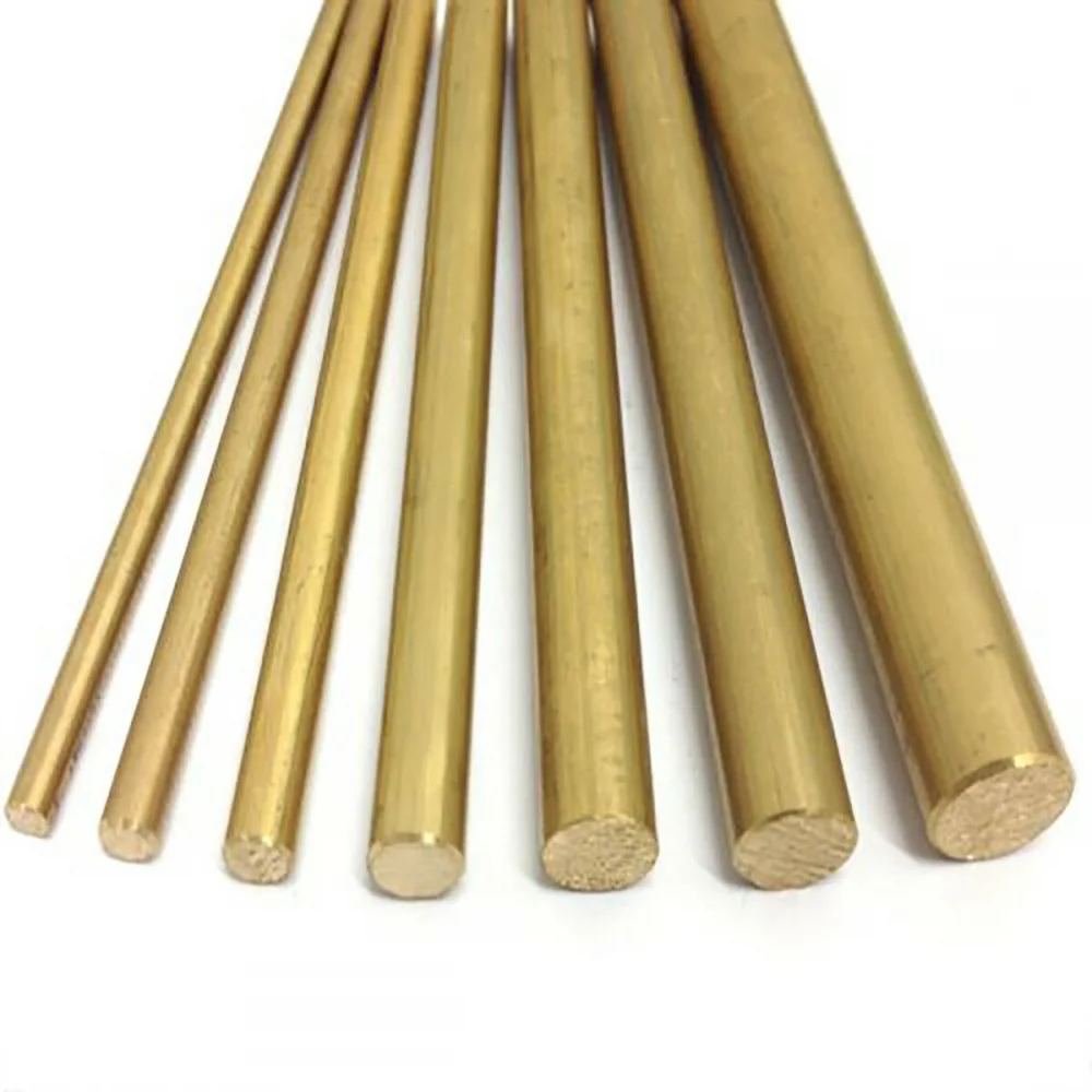 1/5/10pcs brass round bar Diameter1.6/2/3/4/5/6/8/10/12/14/16/18/20mm Brass rod Knife handle rivet screw Mosaic tools