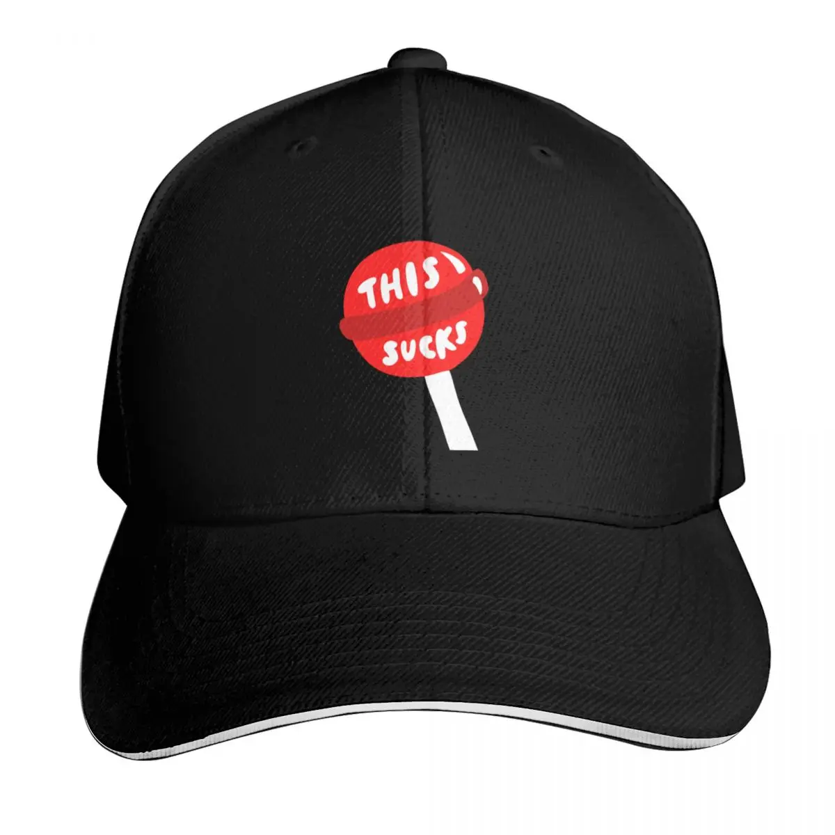 This Sucks Lollipop Baseball Cap Summer Beach Travel Streetwear Hip Hop Trendy Vintage Retro Embroidered