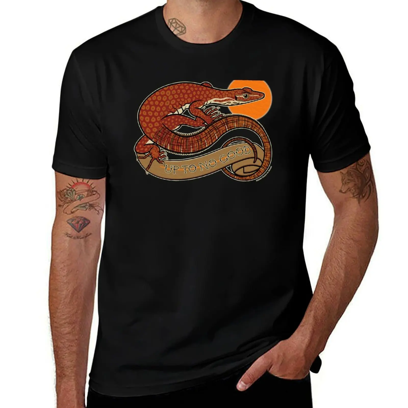 Up to No Good Ackie Monitor T-Shirt Casual Pattern Print Tee Shirt