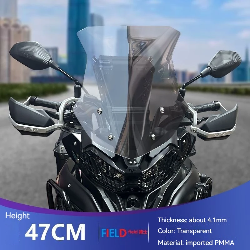 Parabrisas de alta calidad para motocicleta, deflectores de viento, cristal delantero transparente, para Benelli TRK702, TRK702X, TRK 702, 702X