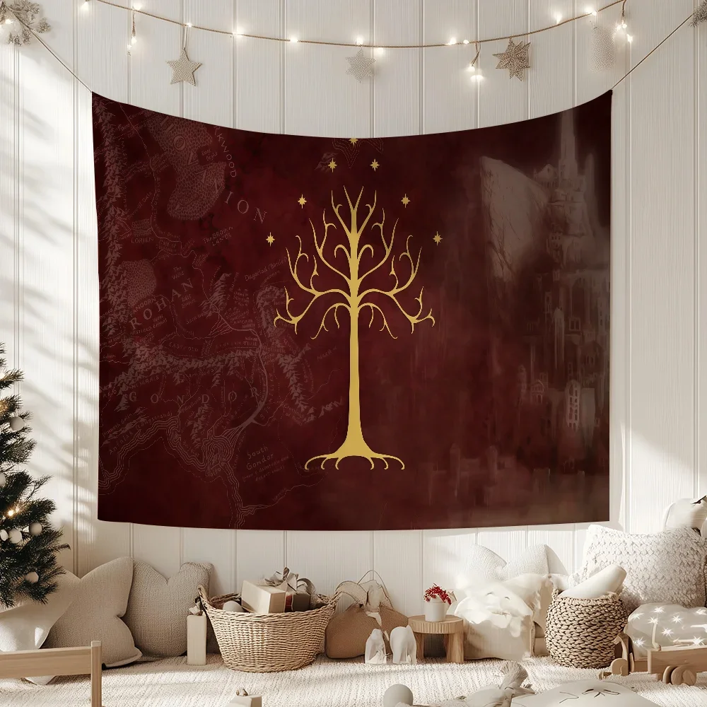 Movie T-The L-Lord of the R-Rings-S flag For Garden Party Living Room Home Wall Decor Banner Bedroom Outdoor Tapestry