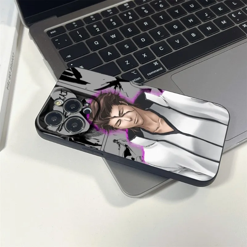 Sosuke Aizen Bleach Anime Phone Case FOR IPhone 14 13 11 12 Pro 8 7 Plus X 13 Pro MAX XR XS MINI SE 2020 Black Covers