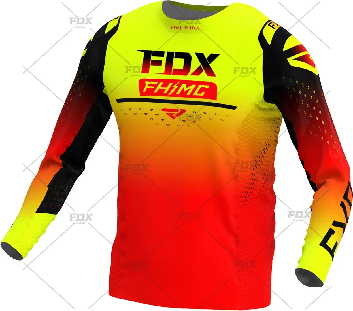 Podium FDX FHMC Grey Red Moto MX Jersey Set Dirt Bike Motocross Gear Set ATV Motorcycle Combo Off Road Jersey and Pant